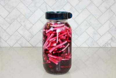 Easy Lacto-Fermented Beets and Turnips